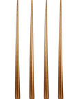 Aurora Tall Slender Taper Candles - Gold