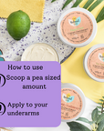 Lavender Mint Cream Deodorant Balm | Natural Bicarb & Aluminium-Free | Gentle, Vegan, Plastic-Free Odour Protection