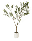 Artificial Olive Tree 180cm in White Pot Mediterranean Style Greenery