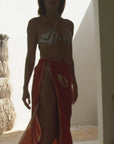 Cosmic Silk Beach Wrap Scarf in Mystic