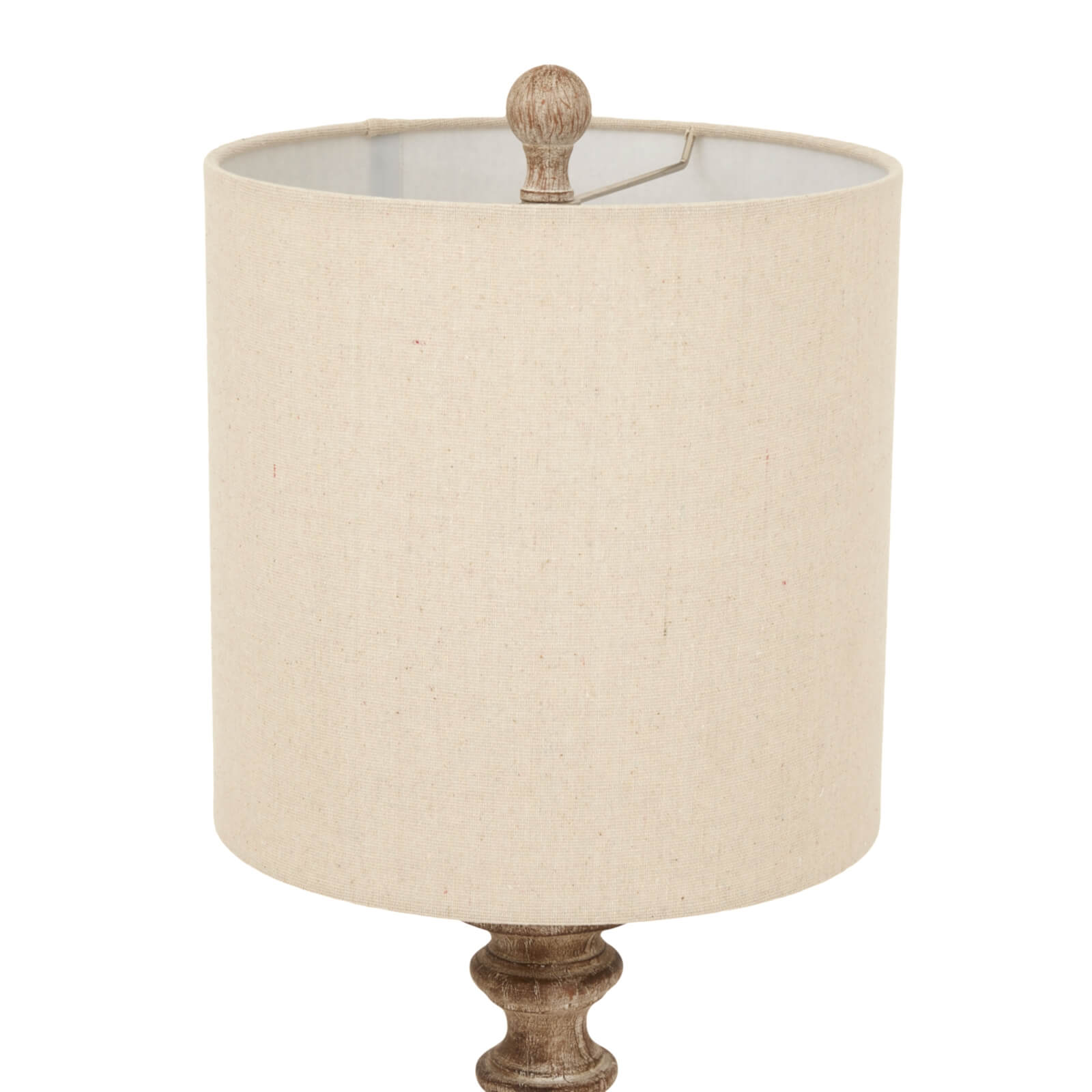 Elegant Pallido Candlestick Lamp | Linen Shade for Timeless Style