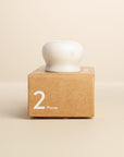 Nidhi White Stone Oval Drawer Knobs