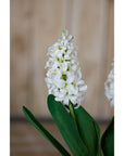 White Hyacinth Faux Stem for Effortless Home Style