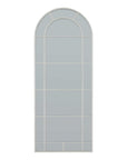 Large Arched White Floor Mirror