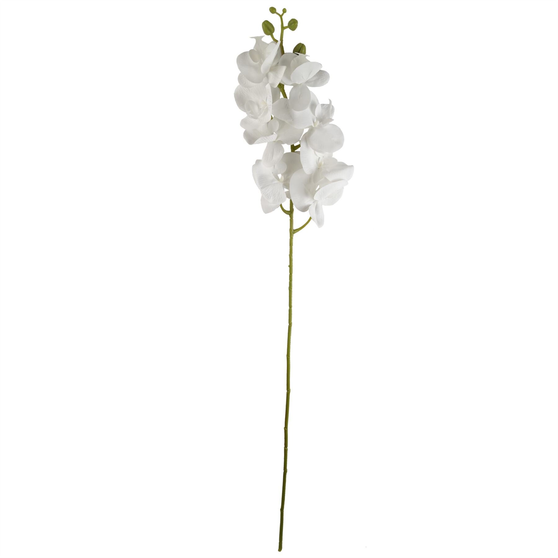 Artificial Flowers Phalaenopsis Orchid White Stem 100cm-1