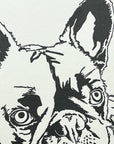 French Bulldog Letterpress Card