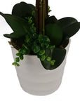 Artificial Deluxe Bush Orchid White 85cm Bush Orchid Lots Flowers-2