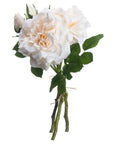 Peach and Cream Faux Rose Short Stem Bouquet