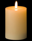 Premium ivory LED flameless candle with realistic flicker effect, safe for homes with kids and pets by Sostter at brixbailey.com
