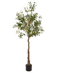 Tall Mediterranean Olive Tree Faux Plant