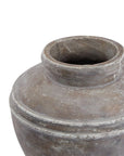 Rustic Brown Ceramic Water Pot