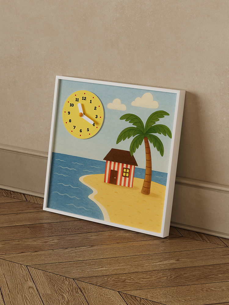 Sheep & House Decorative Clock-1