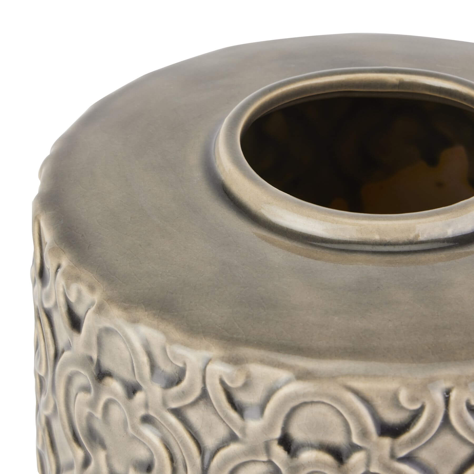 Elegant Seville Grey Marrakesh Urn | Large Statement Piece