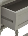 Two Drawer Console Table in Soft Grey