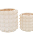 Large Cream Ceramic Bubble Planter