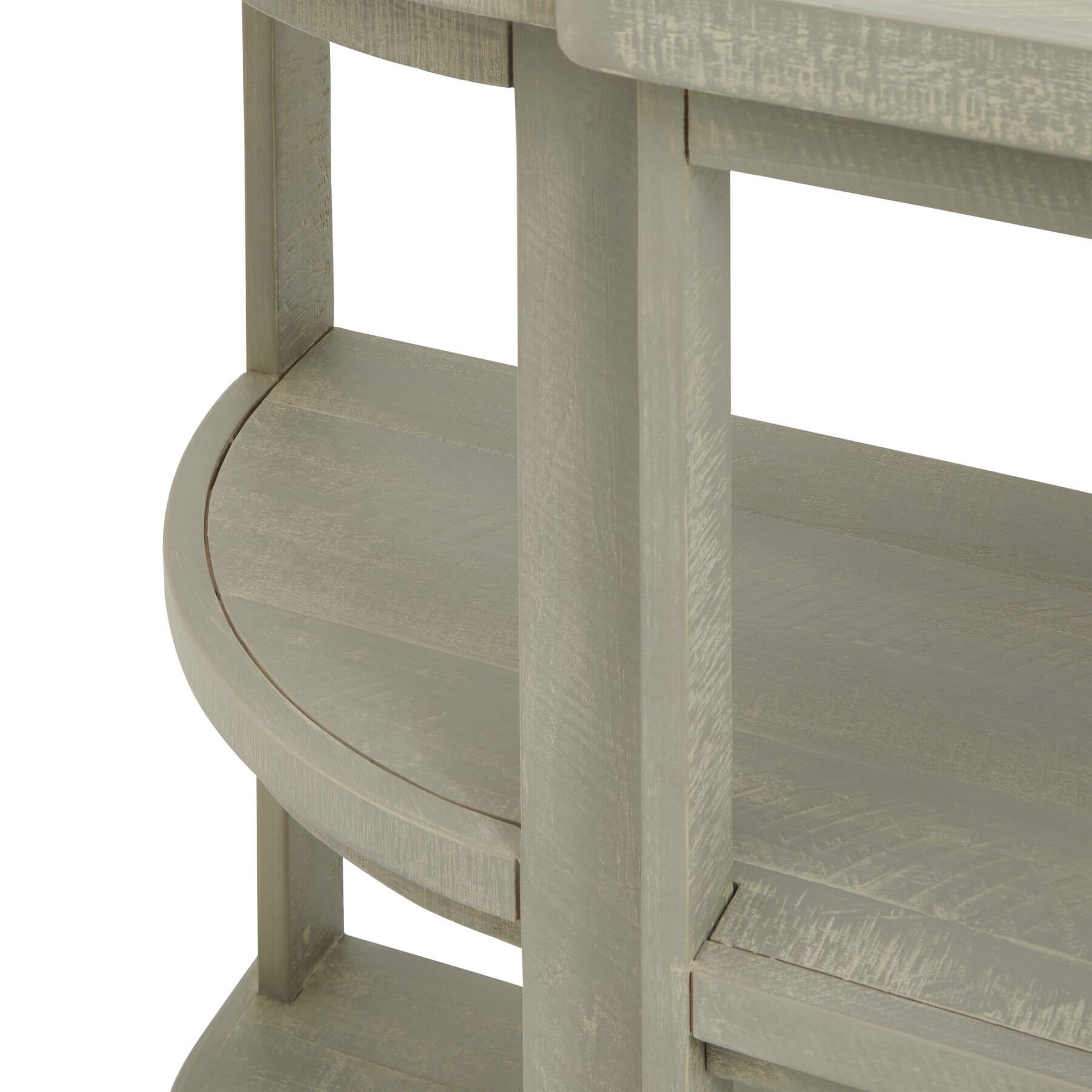Greywashed Pine Two Tier Console Table
