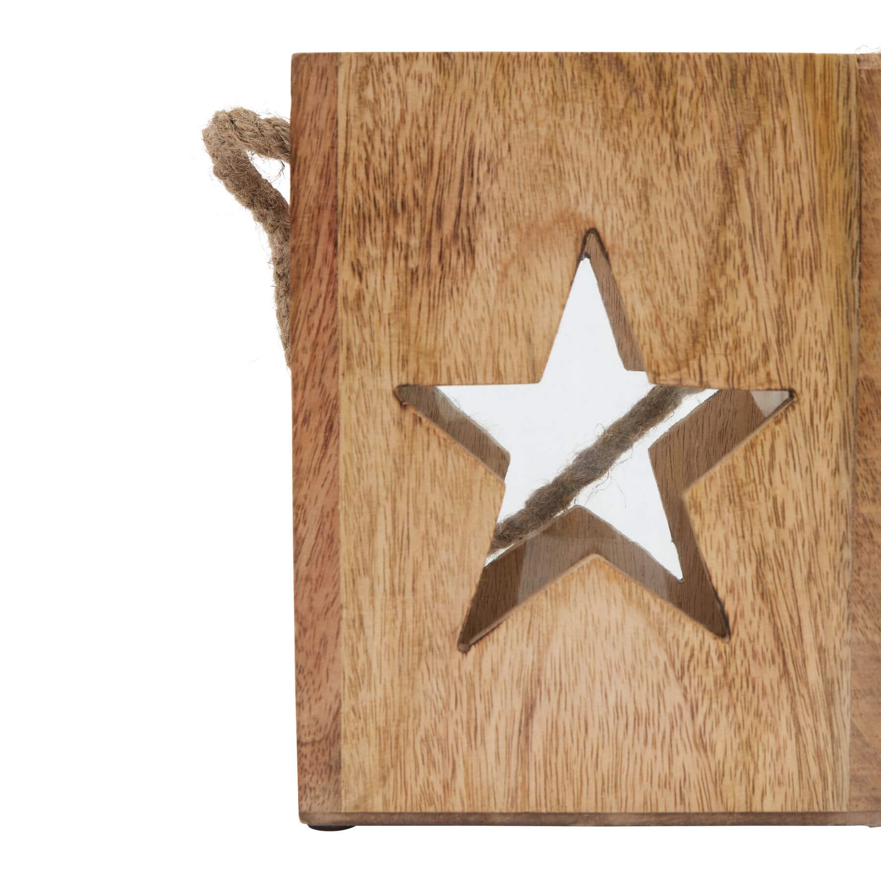 Rustic Wooden Star Tealight Holder