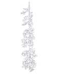 Realistic snow-dusted frosted garland for winter dÃ©cor, 150cm, with lifelike foliage and naturalistic texture by sostter at brixbailey.com