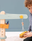 Interactive Wooden Crane Toy Set with Animal Friends & Blocks by Trixie Baby at brixbailey.com