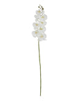 Tall White Butterfly Orchid Faux Flower Single Stem 103 cm