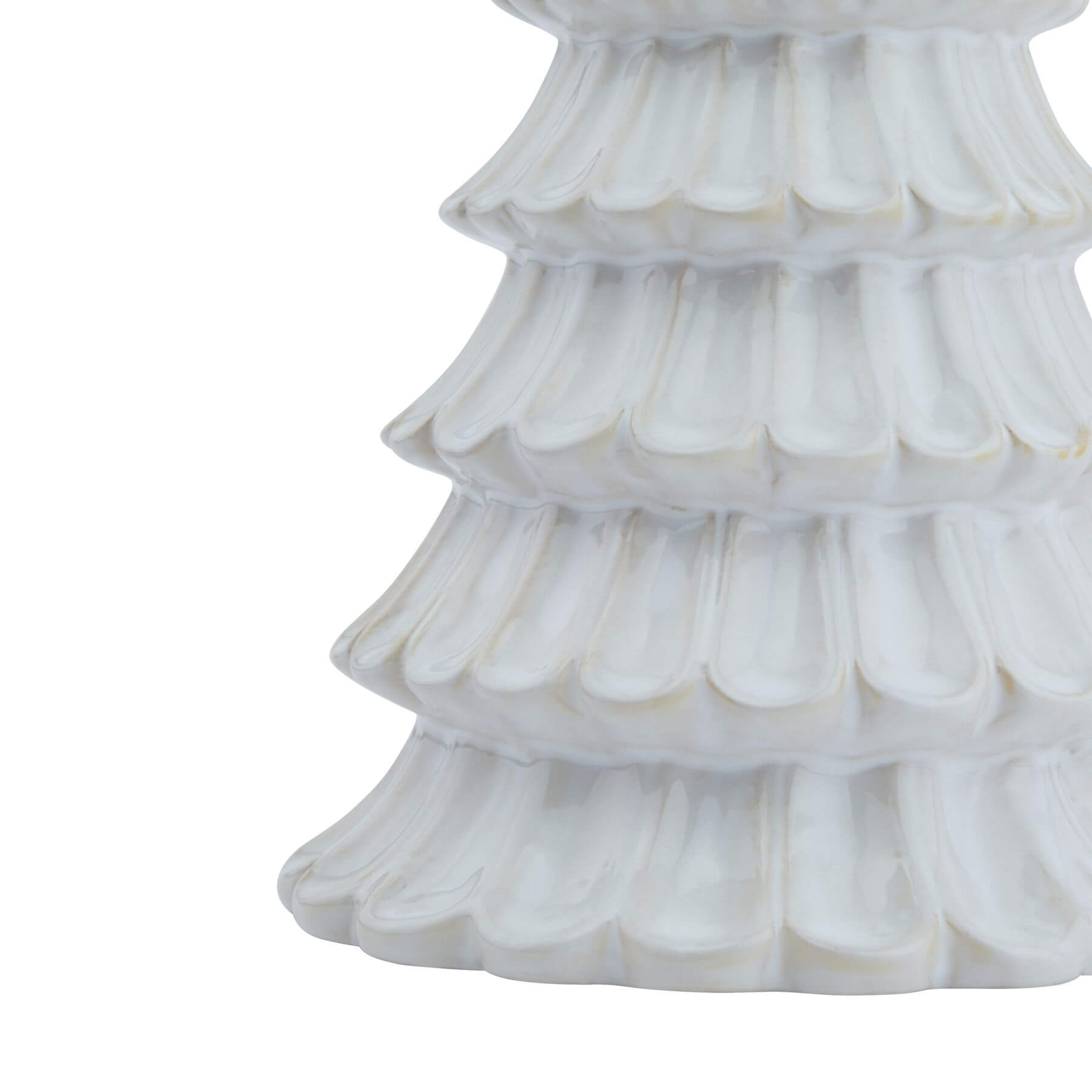 White Ceramic Fir Tree Sculpture