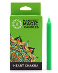 Manifest Magic Candles (pack of 12) - Green - Heart Chakra