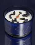 Pisces Zodiac Gift Set — Crystal Candle, Gemstone Bracelet, Bath Fizzers & Fragrance Oil
