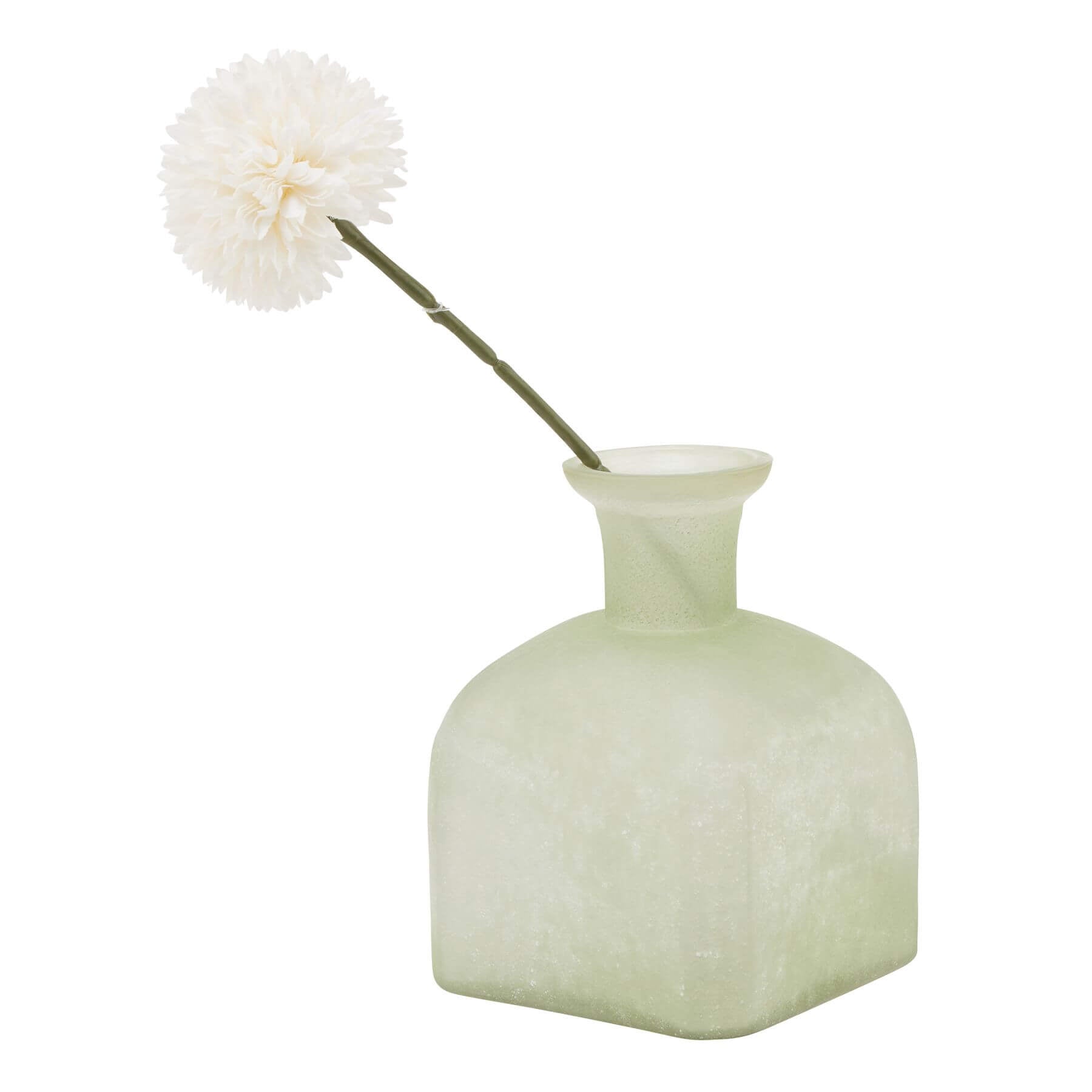 Smoked Sage and Brass Glass Candle Holder