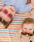 Babiators Original Mirrored Heart Sunglasses - Fuchsia Haze