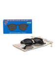 Babiators Polarised Keyhole Sunglasses - Jet Black Smoke