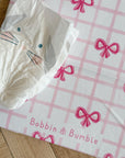 Travel Changing Mat - Pink Bows