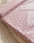 Standard Changing Mat - Dusky Pink Spots Print