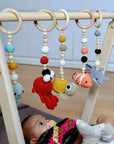 Montessori Baby Gym & Hanging Toys Set | Wooden Play Gym for Babies-0
