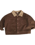 Corduroy Contrast Collar Jacket