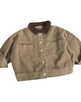 Corduroy Contrast Collar Jacket