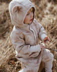 Baby Jumpsuit with Hood - Grasshopper