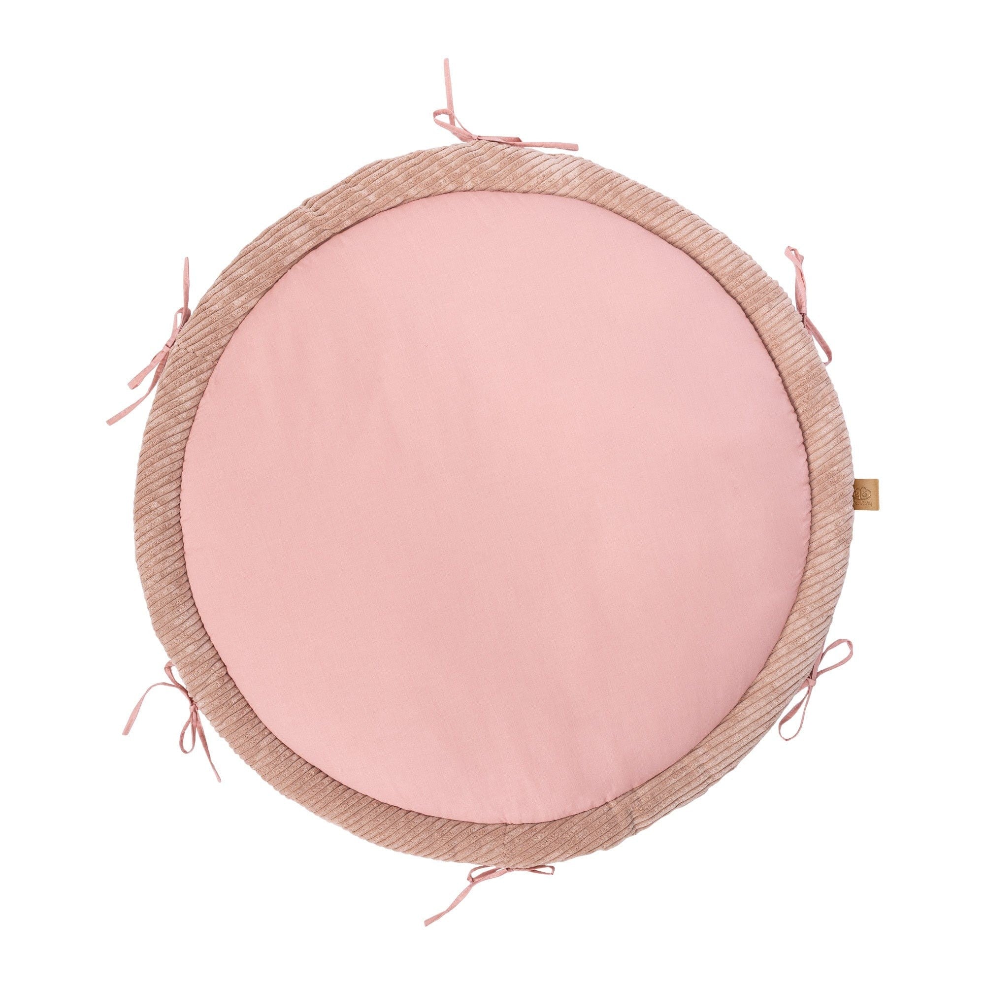 Cozy Baby Nest and Powder Pink Play Mat with Bumper Braid