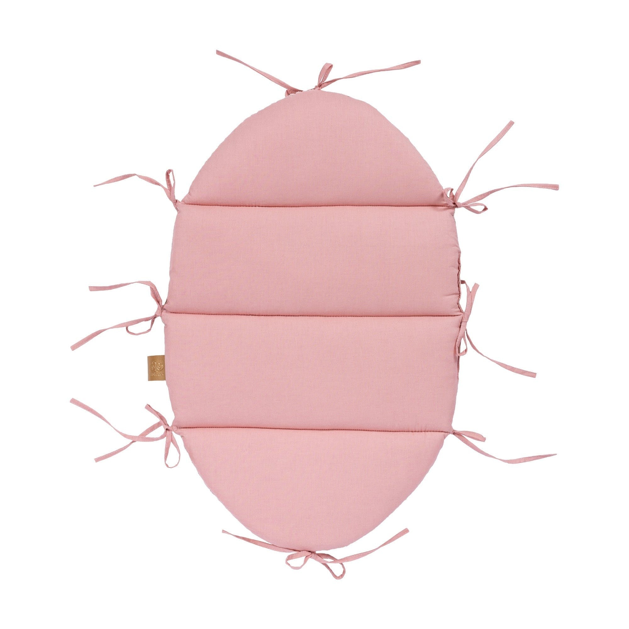Powder Pink Baby Nest with Braided Cushion