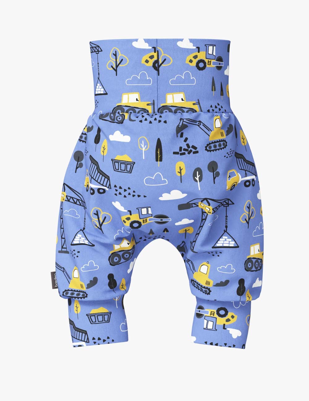 Baby Shorts with Construction Print