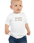 Turns One 1st Birthday T-Shirt Personalised Name