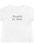 Turns One 1st Birthday T-Shirt Personalised Name