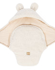 Baby Swaddle with Bear Ears – Bearly Cream