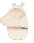 Baby Swaddle with Bear Ears – Bearly Cream