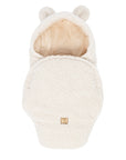 Baby Swaddle with Bear Ears – Bearly Cream