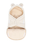 Baby Swaddle with Bear Ears – Bearly Cream