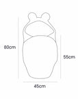 Baby Swaddle with Bear Ears – Bearly Off-White