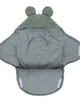 Baby Swaddle with Bear Ears – Olive Green
