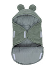 Baby Swaddle with Bear Ears – Olive Green
