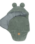 Baby Swaddle with Bear Ears – Olive Green