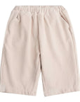 Beige Ribbed Trousers for Kids